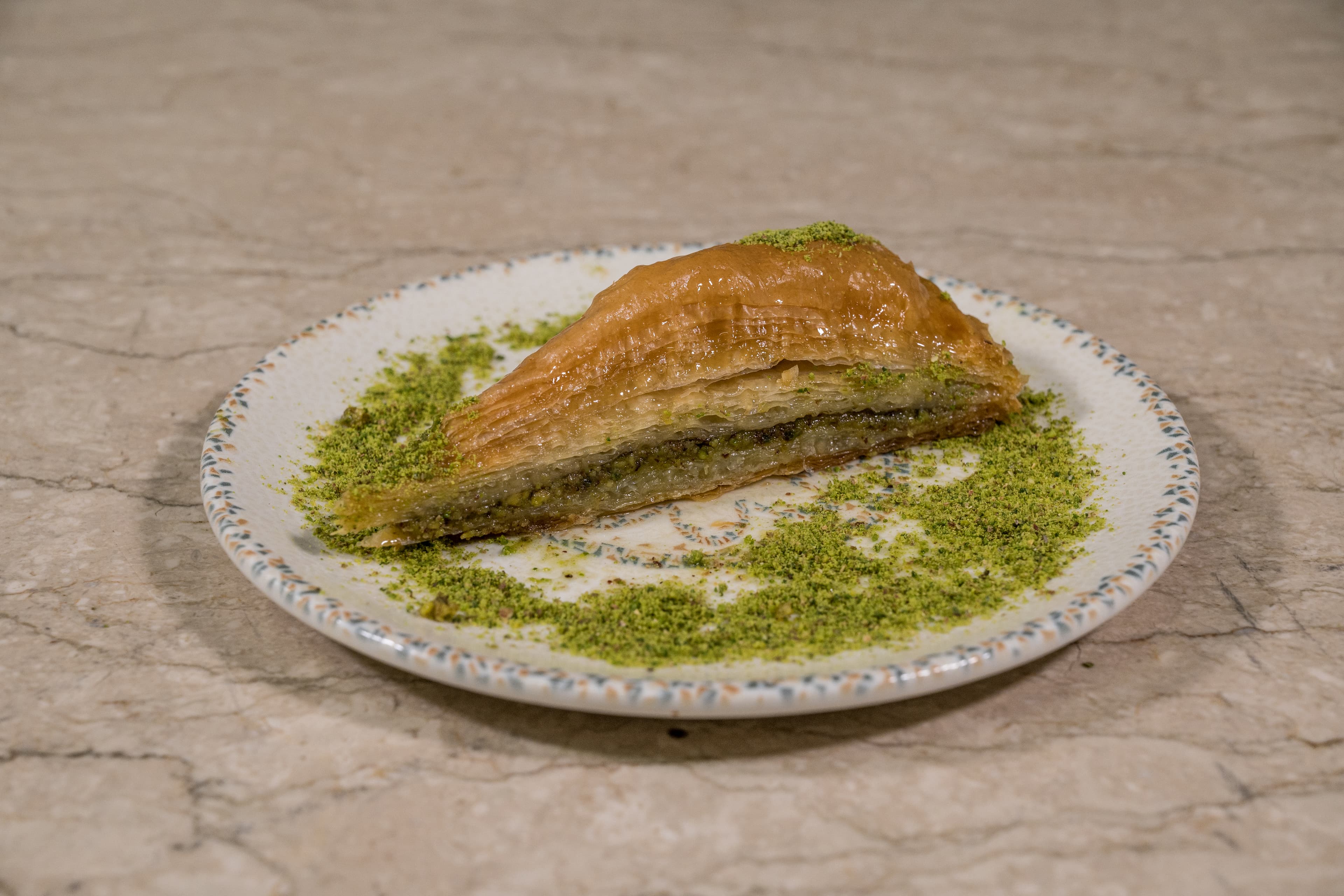 Carrot-slice Baklava with Pistachios